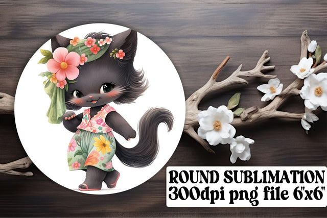 Charming Feline Car Accessories for Sublimation Sublimation afrosvg 