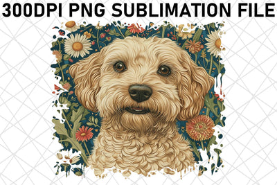 Charming Floral Farm Animal Design Sublimation afrosvg 