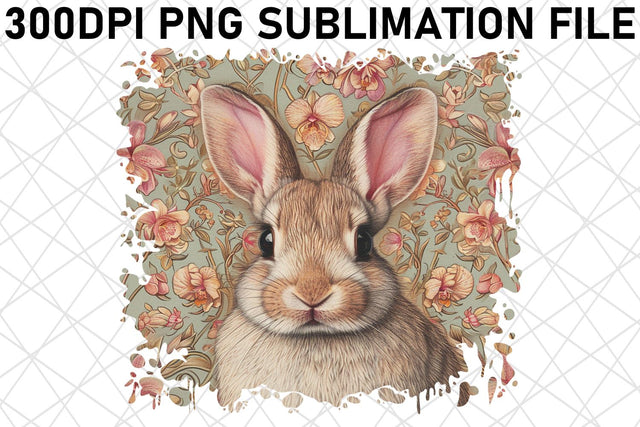 Charming Floral Farm Animal Design Sublimation afrosvg 