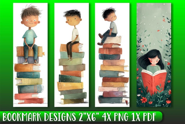 Charming Kid-Approved Bookmark Designs Sublimation afrosvg 