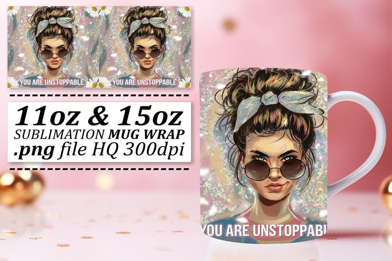 Charming mug wrap designs, delight your customers! , Woman Sublimation afrosvg 