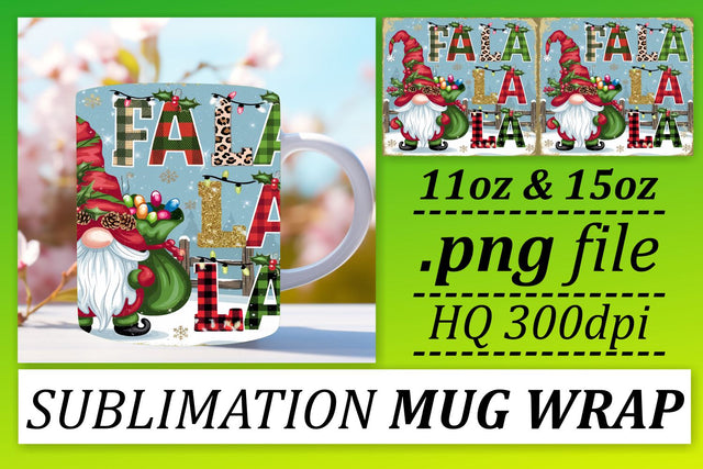 Charming mug wrap templates, great for DIY projects! , Gnomes Sublimation afrosvg 