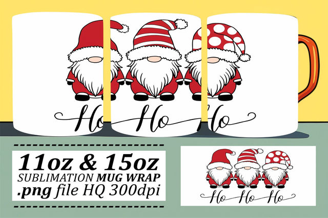 Charming mug wrap templates, great for DIY projects! , Xmas Sublimation afrosvg 