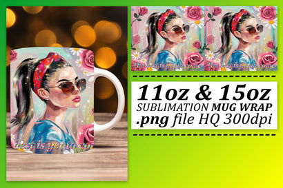 Charming mug wraps, great for seasonal crafts! , Woman Sublimation afrosvg 