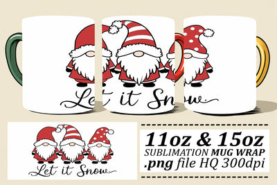 Charming mug wraps, great for seasonal crafts! , Xmas Sublimation afrosvg 