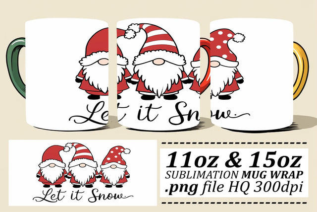 Charming mug wraps, great for seasonal crafts! , Xmas Sublimation afrosvg 