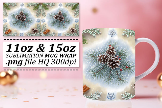 Charming mug wraps, perfect for coffee and tea lovers! , Christmas Sublimation afrosvg 