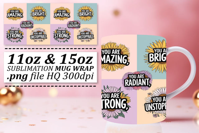 Charming mug wraps, perfect for coffee and tea lovers! , Quote Sublimation afrosvg 