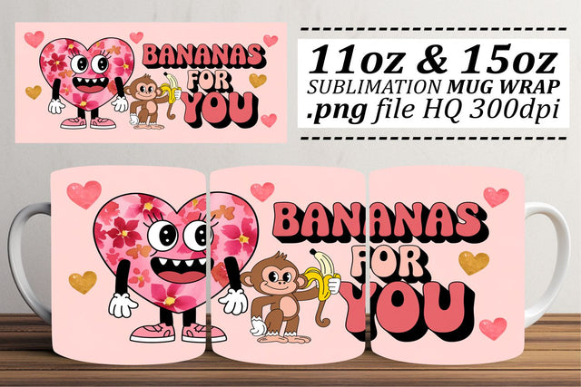 Charming mug wraps, perfect for coffee and tea lovers! , Valentines Sublimation afrosvg 