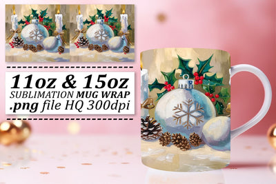Charming mug wraps, perfect for personal touch! , Christmas Sublimation afrosvg 