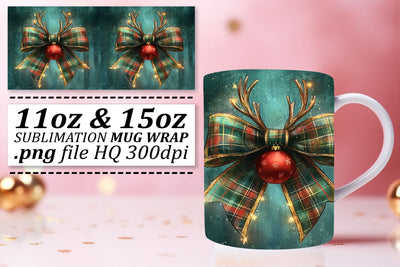 Charming mug wraps, perfect for personal touch! , Xmas Sublimation afrosvg 