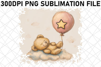 Charming Teddy Bear Illustration Set for Crafting and Sublimation Needs Sublimation afrosvg 