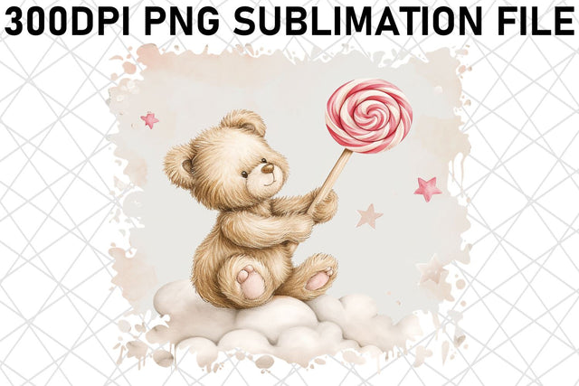 Charming Teddy Bear Illustration Set for Crafting and Sublimation Needs Sublimation afrosvg 