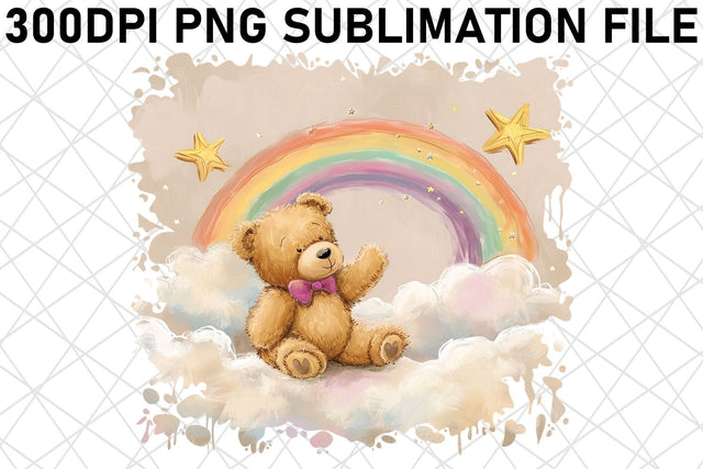 Charming Teddy Bear Sublimation Illustrations Bundle for Crafters Sublimation afrosvg 