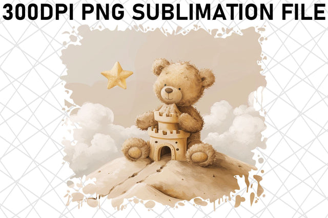 Charming Teddy Bear Watercolor Art Set for Creative Crafting Projects Sublimation afrosvg 