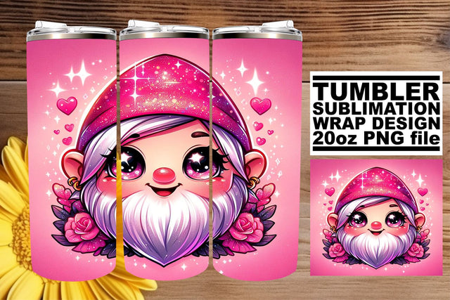 Charming Valentine's Day Gnomes Sublimation afrosvg 
