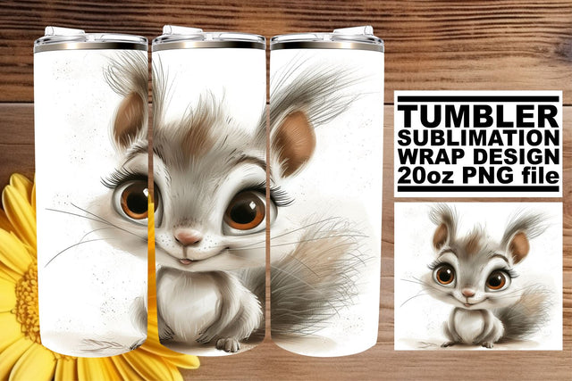 Charming Watercolor Creatures Wrap Sublimation afrosvg 