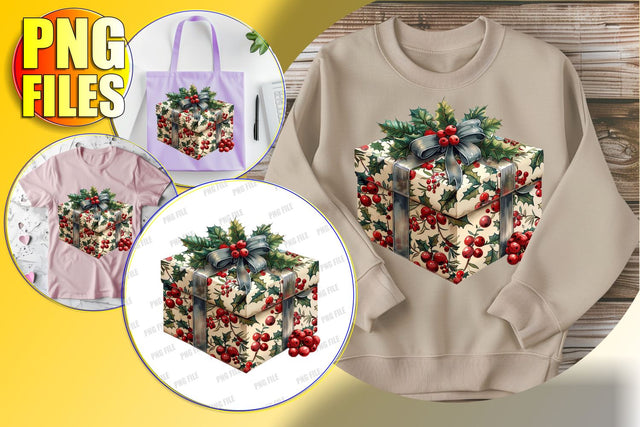 Charming Watercolor Holiday Clipart Sublimation PNG Sublimation afrosvg 