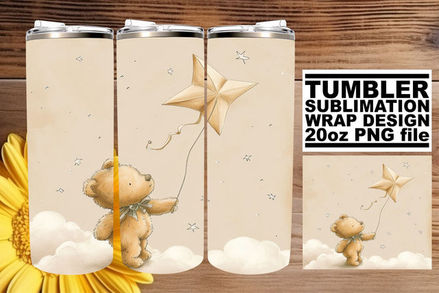 Charming Watercolor Kids Tumbler - Nursery Magic Sublimation afrosvg 