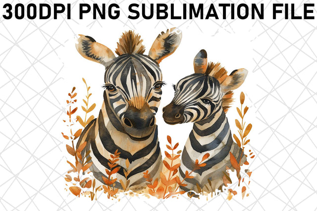 Charming Watercolor Mother & Baby Animal Sublimation Sublimation afrosvg 