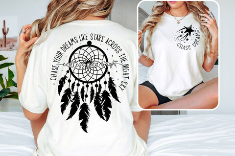 Chase dreams Front and Back SVG T shirt Design SVG Designangry 