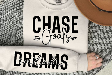Chase Goals Sleeve SVG Design, Motivational Sleeve SVG SVG Regulrcrative 