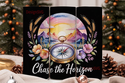 Chase the Horizon 20oz Tumbler Wrap Sublimation DesignSVG 