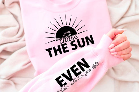 Chase The Sun Sleeve SVG Design SVG Regulrcrative 