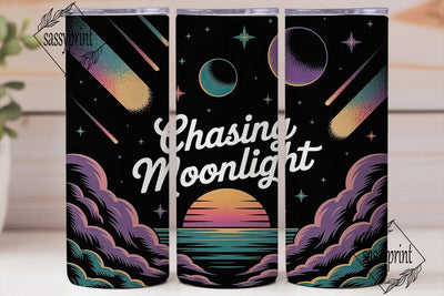 Chasing Moonlight 20oz Tumbler Wrap Sublimation sassyprint 