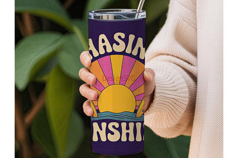 Chasing Sunshine 20oz Tumbler Wrap Sublimation DesignSVG 
