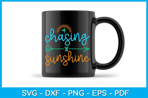 Chasing Sunshine Summer Vacation SVG PNG PDF Cut File SVG Creativedesigntee 