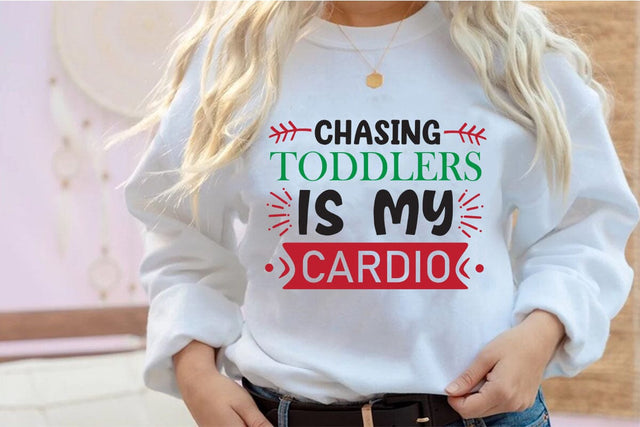 Chasing toddlers is my cardio SVG Angelina750 