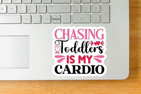 Chasing toddlers is my cardio SVG Angelina750 