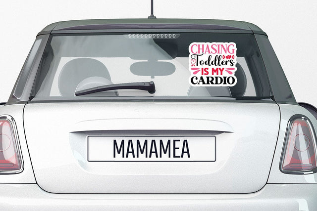 Chasing toddlers is my cardio SVG Angelina750 