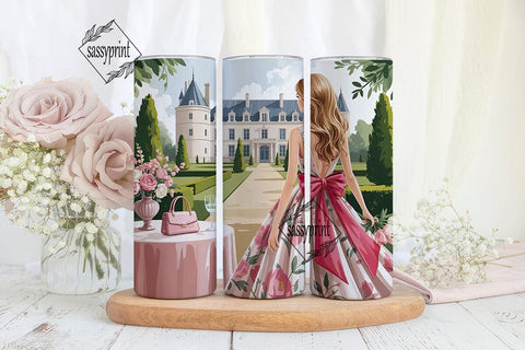 Chateau Getaway 20oz Tumbler Wrap Sublimation sassyprint 