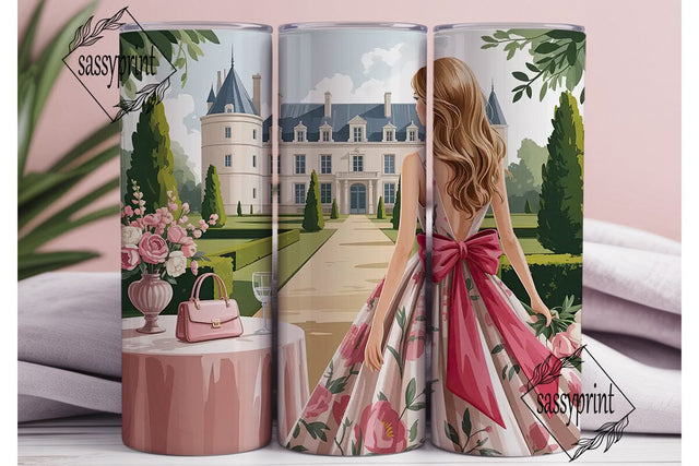Chateau Getaway 20oz Tumbler Wrap Sublimation sassyprint 