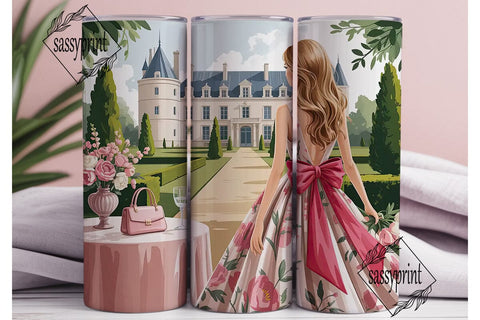 Chateau Getaway 20oz Tumbler Wrap Sublimation sassyprint 