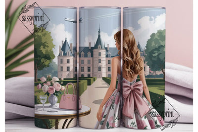 Chateau Getaway 20oz Tumbler Wrap Sublimation sassyprint 