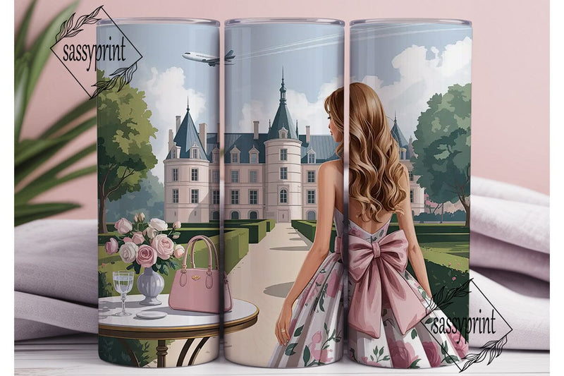 Chateau Getaway 20oz Tumbler Wrap Sublimation sassyprint 