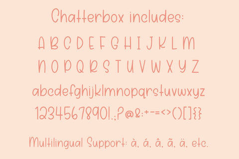 Chatterbox, Cute Handwritten Font for Cricut & More, Fun Handwriting Font Designing Digitals 