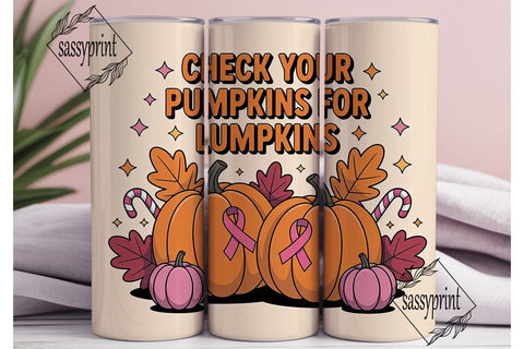 Check Your Pumpkins Tumbler Wrap Sublimation sassyprint 