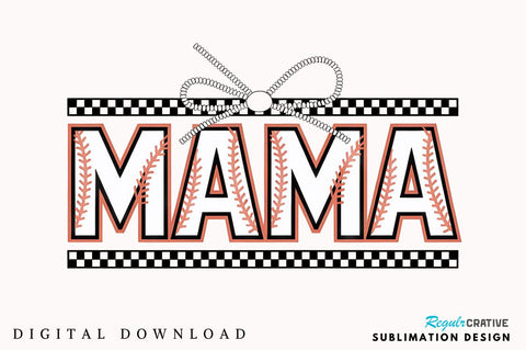 Checkered Baseball Mama PNG, Retro baseball Mama PNG, Baseball Mama PNG, Baseball Coquette Bow PNG, Baseball Bow PNG, Retro baseball Mama PNG Sublimation Sublimation Regulrcrative 