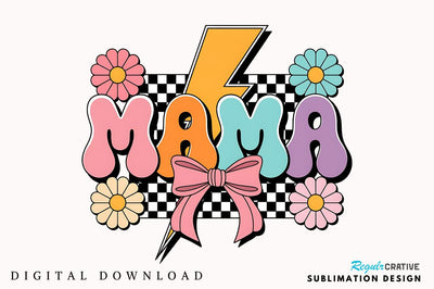 Checkered Mama Coquette PNG, Mama PNG, Mama Coquette Bow PNG, Retro Mama Checkered Coquette PNG, Retro Mama PNG, Mothers Day PNG, Mama Shirt Design PNG, Retro Mama Checker, Cute Mama Coquette Bow, Checkered Mama PNG Sublimation Regulrcrative 
