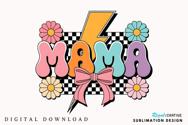 Checkered Mama Coquette PNG, Mama PNG, Mama Coquette Bow PNG, Retro Mama Checkered Coquette PNG, Retro Mama PNG, Mothers Day PNG, Mama Shirt Design PNG, Retro Mama Checker, Cute Mama Coquette Bow, Checkered Mama PNG Sublimation Regulrcrative 