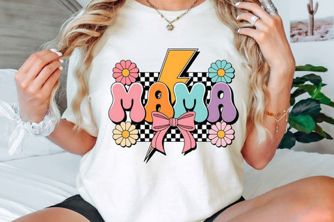 Checkered Mama Coquette PNG, Mama PNG, Mama Coquette Bow PNG, Retro Mama Checkered Coquette PNG, Retro Mama PNG, Mothers Day PNG, Mama Shirt Design PNG, Retro Mama Checker, Cute Mama Coquette Bow, Checkered Mama PNG Sublimation Regulrcrative 