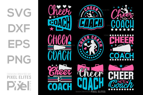 Cheer Coach SVG Cheerleading Cheer Life Bundle Cheer Team Cheer Quote Design PET 00651 SVG ETC Craft 