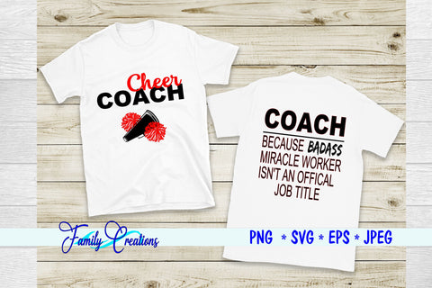 Cheer Coach SVG Family Creations 