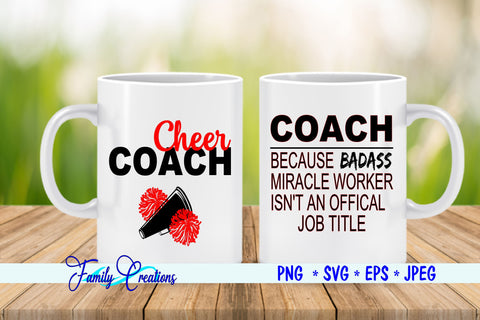 Cheer Coach SVG Family Creations 