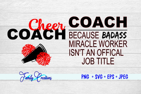 Cheer Coach SVG Family Creations 