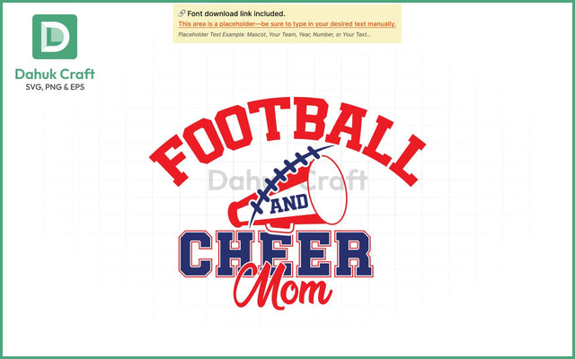 Cheer Coach SVG – Mascot Spirit Logo SVG PNG & EPS V 3 SVG dahukdesign 